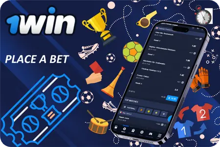 Placing a bet on the 1Win website betting interface